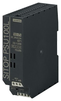 [Imagem SITOP PSU100L ENTRADA 120/230V AC SAÍDA DC 24V/2.5A 6EP13321LB00 SIEMENS]