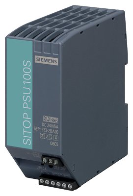 [Imagem FONTE DE ALIMENTAÇÃO ESTABILIZADA ENTRADA 120/230VCA SAÍDA 5A 24VCC SITOP PSU100S 6EP13332BA20 SIEMENS]