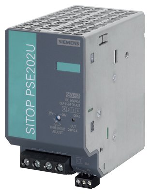 [Imagem MÓDULO REDUNDANCIA ENTRADA/SAÍDA 40A 24V SAÍDA MAXIMA 20A 6EP19613BA21 SIEMENS]