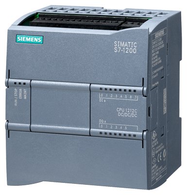 [Imagem CONTROLADOR LÓGICO PROGRAMÁVEL COMPACTO 1212C INTEGRADO 8DI 24VDC 6DO 6ES72121AE400XB0 SIEMENS]