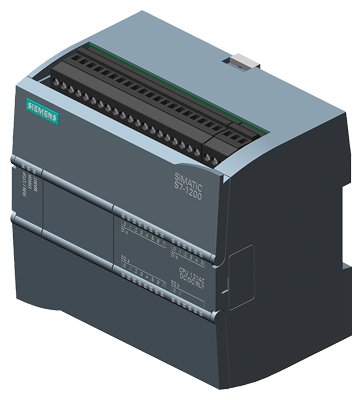 [Imagem CPU 1214C,DC/DC/RELE I/O EMBARCADO 14DI 24VCC 10DO RELE 2A 2AI SIMATIC S7-1200 6ES72141HG310XB0 SIEMENS]