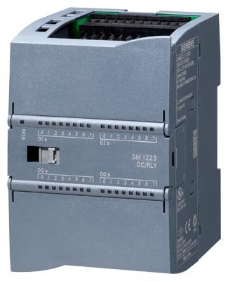 [Imagem MÓDULO I/O DIGITAL SM 1223 16DI/16DO 16DI 24VCC SINK/SOURCE 16DO RELÉ 2A SIMATIC S7-1200 6ES72231PL320XB0 SIEMENS]