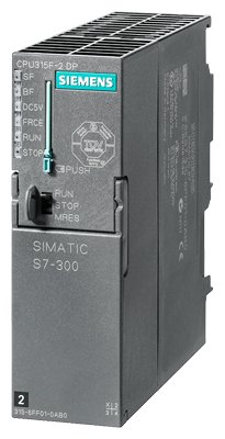 [Imagem CPU COMPACTA 315F-2DP 24VCC 384KB COM MPI SIMATIC S7-300 6ES73156FF040AB0 SIEMENS]