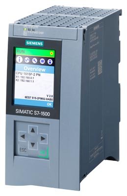 [Imagem CPU 1515F-2 PN FAILSAFE SIMATIC S7-1500F 6ES75152FM020AB0 SIEMENS]