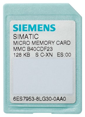 [Imagem MICRO CARTÃO DE MEMÓRIA PARA S7-300/ET 200 NFLASH 128KB SIMATIC S7 6ES79538LG310AA0 SIEMENS]