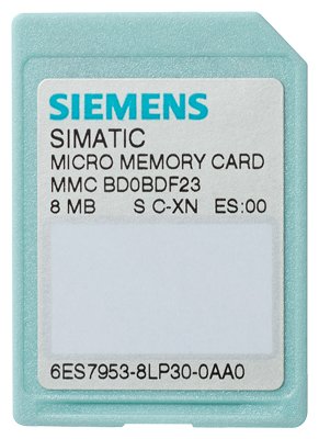 [Imagem MICRO CARTÃO DE MEMÓRIA PARA S7-300/ET 200 NFLASH 8 MB SIMATIC S7 6ES79538LP310AA0 SIEMENS]