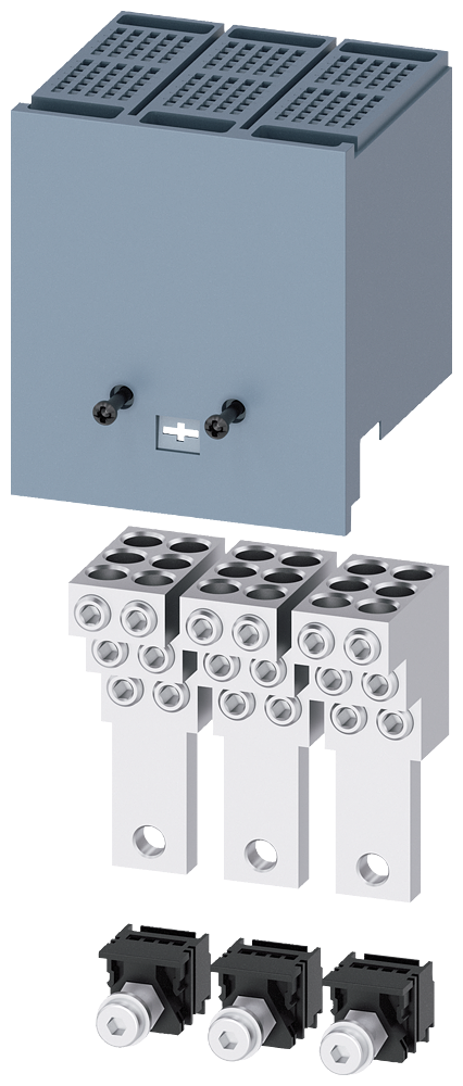 [Imagem BORNE DE CONEXÃO PARA CONDUTOR CIRCULAR TA2.5 6 X 14 AWG…2 AWG PARA 6 CABOS 3 3VA91330JF60 SIEMENS]