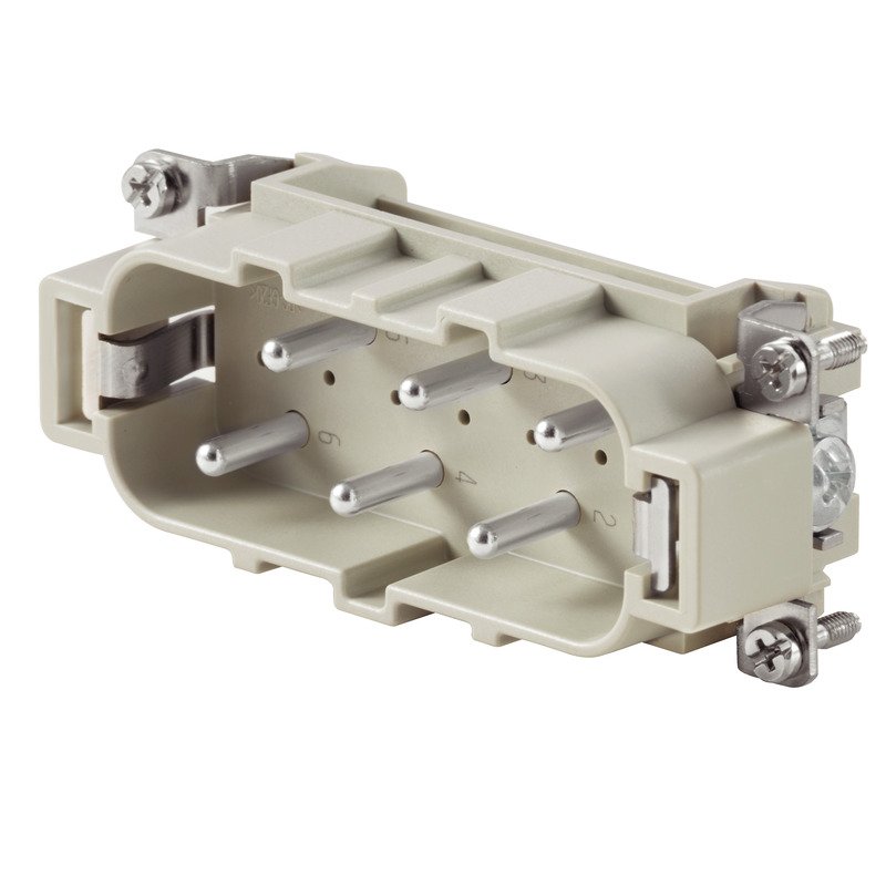 [Imagem do produto PORTA CONTATO MACHO TAM 6 SC: 6 400V 35A HDCHE24MS2548 1498700000 WEIDMULLER]