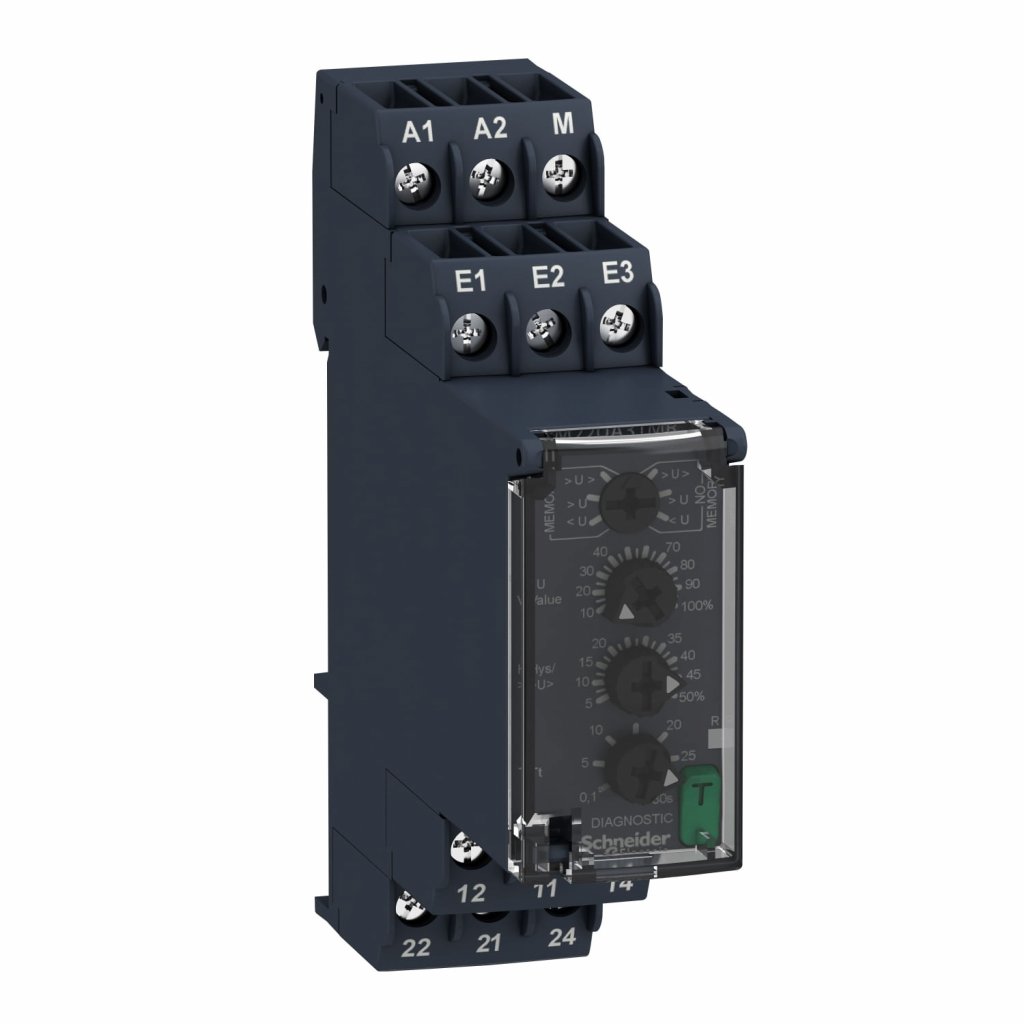 [Imagem ZELIO CONTROLE RM22TU MODULAR MULTIFUNCIONAL 1FASES 8 A, 200240 V CA RM22UA31MR SCHNEIDER]