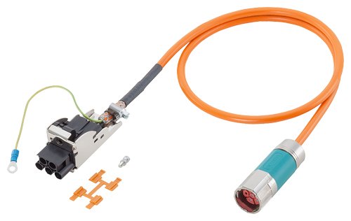 CABO DE POTÊNCIA 7M COM CONECTORES 4X 4+(2X1.5) 6FX80025DS411AH0 SIEMENS