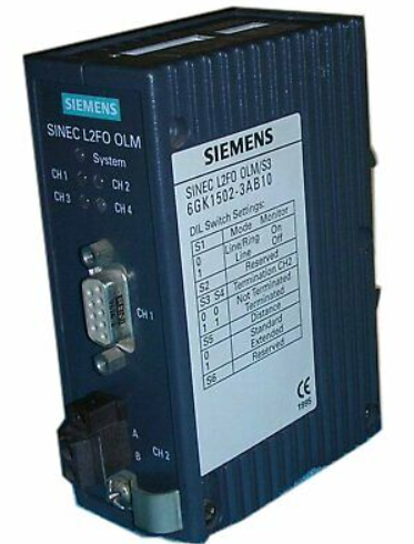 [Imagem do produto MÓDULO ÓPTICO PROFIBUS OLM/S4 (A2) SIMATIC NET 6GK15024AB10 SIEMENS]