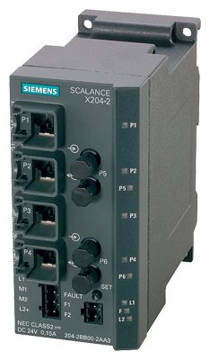 [Imagem SWITCH GERENCIAVEL RJ45 10/100MBIT/S SIMATIC NET SCALANCE X-204-2 6GK52042BB102AA3 SIEMENS]