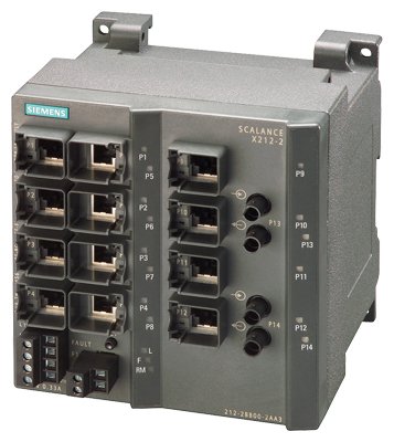 [Imagem SWITCH IE SCALANCE X212-2 SIMATIC NET 6GK52122BB002AA3 SIEMENS]