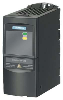[Imagem INVERSOR  DE FREQUÊNCIA MONOFÁSICO/TRIFÁSICO 0.75KW 4.3A 200/240V 47/63HZ MICROMASTER 420 6SE64202UC175AA1 SIEMENS]