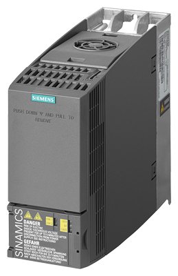 [Imagem INVERSOR DE FREQUÊNCIA TRIFÁSICO 0,55KW 1,7A 380/480V 47/63HZ PROFIBUS-DP SINAMICS G120C 6SL32101KE118UP1 SIEMENS]