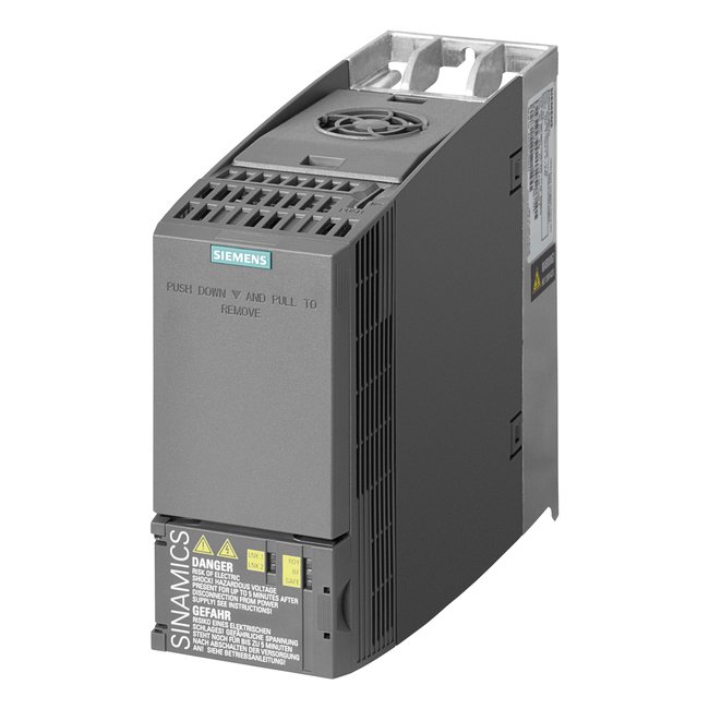 [Imagem INVERSOR DE FREQUÊNCIA TRIFÁSICO G120C 2,2KW 5,6A 380/480V 47/63HZ USS/ MODBUS RTU 6SL32101KE158UB0 SIEMENS]