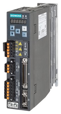 [Imagem SERVO DRIVE 1AC 0,2KW 1,4A 200/240V 45/66HZ IP20 SINAMICS V90 6SL32105FB102UF2 SIEMENS]