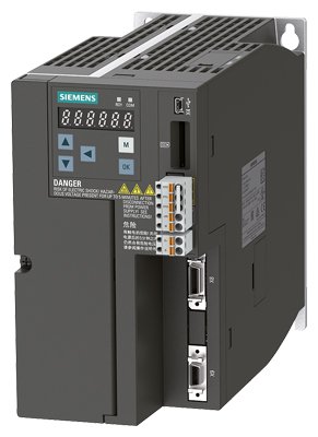 [Imagem SERVO DRIVE TRIFÁSICO 1,75KW 4,6A 380/480V 45/66HZ IP20 SINAMICS V90 6SL32105FE115UF0 SIEMENS]