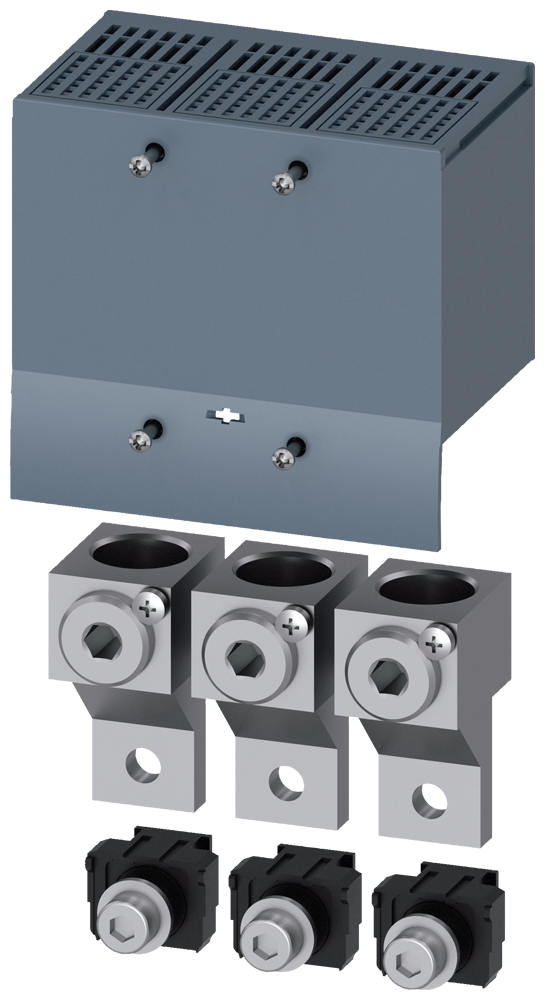 [Imagem BORNE DE CONEXÃO PARA CONDUTOR CIRCULAR TA2.2 50…240 MM² GRANDE COM TOMADA DE 3VM92530JC13 SIEMENS]