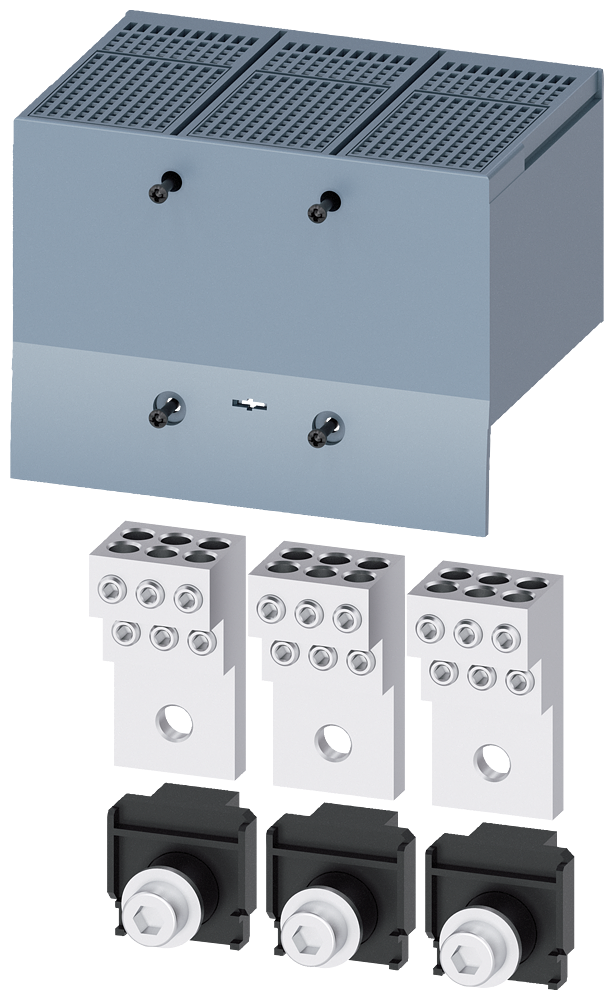 [Imagem TERMINAL PARA CONDUTOR DE SEÇÃO CIRCULAR 6 CONDUTORES 3 PEÇAS ACESSÓRIOS PARA... 3VA93030JF60 SIEMENS]