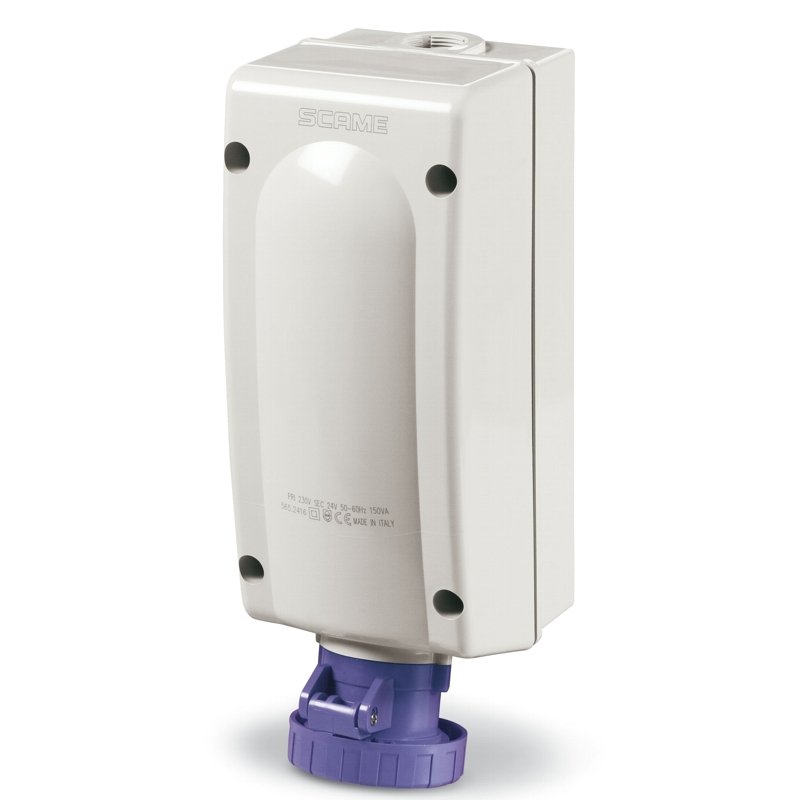 [Imagem do produto TOMADA 2 2P 32A IP67 COM DIN TOMADA 565.2432/S SCAME]