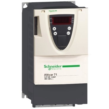 [Imagem INVERSOR DE FREQUÊNCIA TRIFÁSICO 2.2KW 4.8A 380/480V 50/60HZ ATV71HU22N4Z SCHNEIDER]