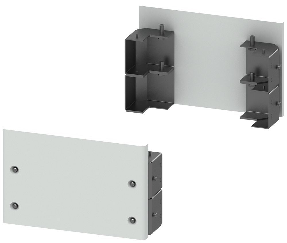 SOQUETE PARA ARMÁRIOS COM PORTA FRONTAL E TRASEIRA A: 200 MM 8MF12402CR SIEMENS