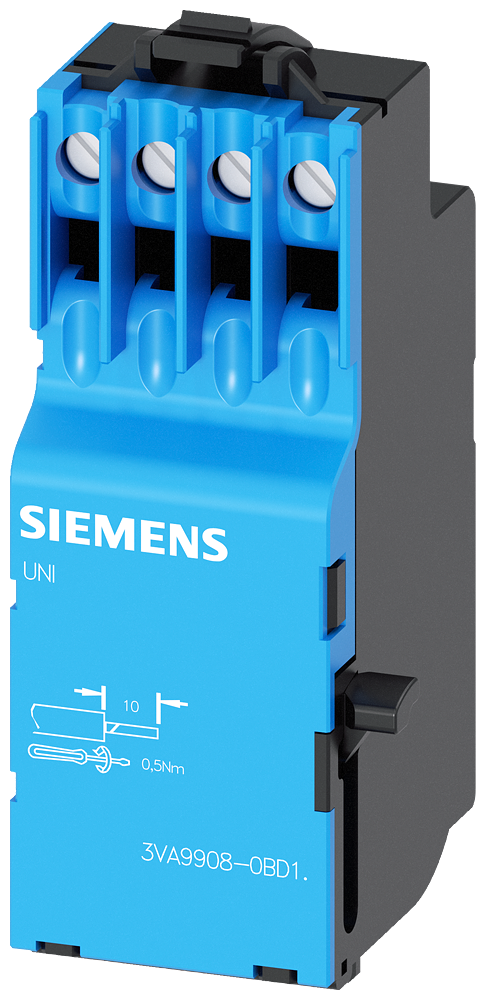 [Imagem DISPARADOR UNIVERSAL 24V CC ACESSÓRIOS PARA: 3VA1 E 3VA20 ATÉ 3VA25 3VA99080BD12 SIEMENS]