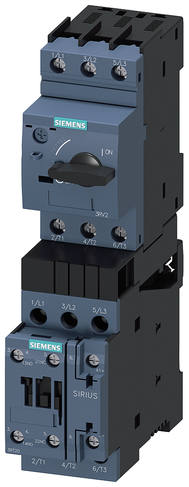 [Imagem CHAVE DE PARTIDA DIRETA 5,5/8A 3RA21201HA240BB4 SIEMENS]