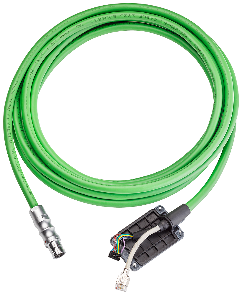 [Imagem CABO CONEXÃO 10M PARA MOBILE PANEL 2ND GEN 6AV21815AF100AX0 SIEMENS]