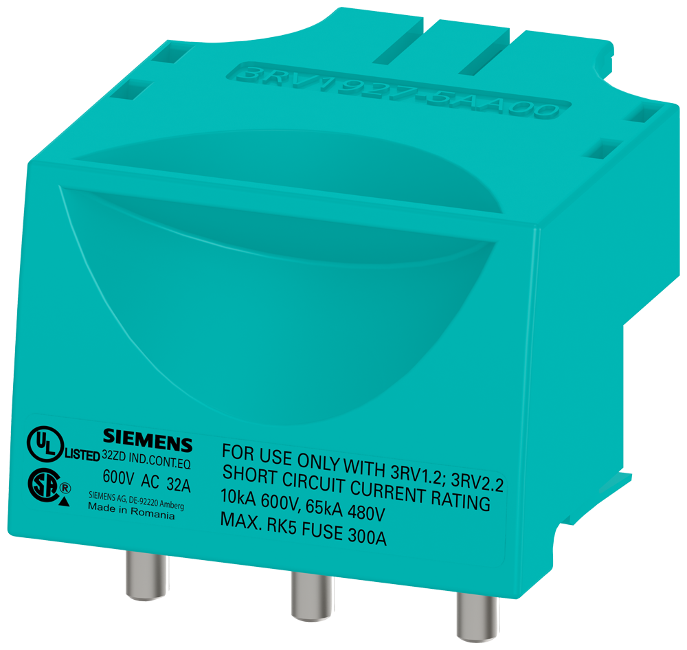 [Imagem CONECTOR PARA DISJUNTOR TAMANHO DA ESTRUTURA S0 COM CONEXÃO PARAFUSADA EMBALA 3RV19275A SIEMENS]