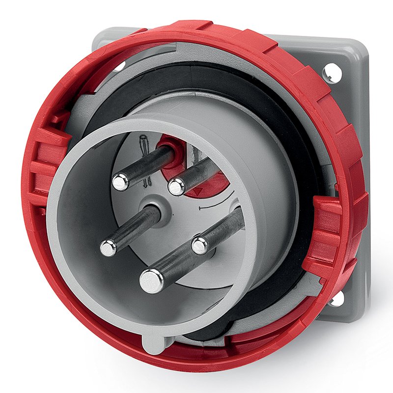 [Imagem do produto PLUGUE EMBUTIR 16A 3P+N+T 6H 346-415V 248.1697RV SCAME]