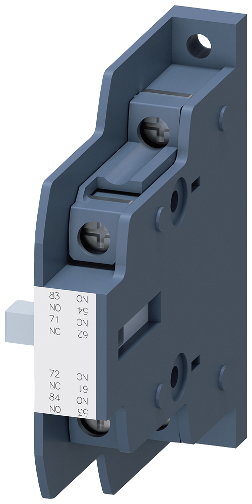 [Imagem do produto INTERRUPTOR AUXILIAR LATERAL, PARA CONTATORES 3RT148, 1NA+1NF, CONEXÃO PAR 3RH19811JA11 SIEMENS]