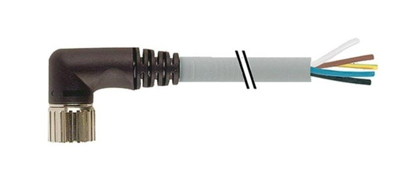 CABO PUR M23 FÊMEA RETO+ABERTO 19 PÓLOS  CINZA 5M 7232514520500 MURR ELEKTRONIK