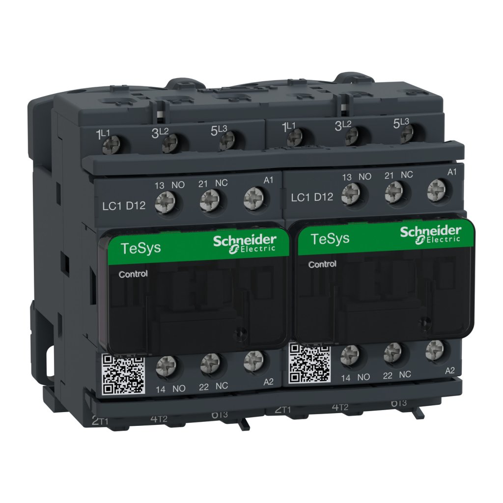 [Imagem do produto CHAVE REVERSORA TRIPOLAR 12A 1NA+1NF 220VCA LC2D12M7 SCHNEIDER]