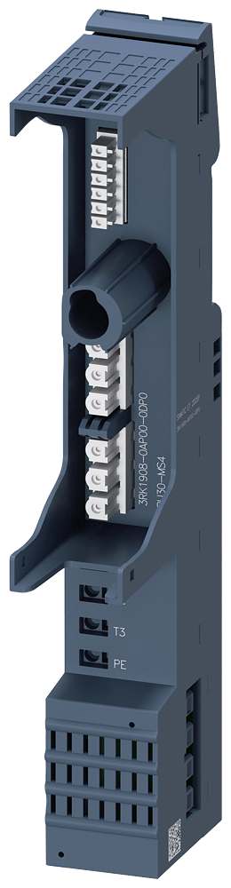 [Imagem UNIDADE BASE BU30-MS4 PARA PARTIDA DE MOTOR ET 200SP SEM ALIMENTAÇÃO 3RK19080AP000DP0 SIEMENS]