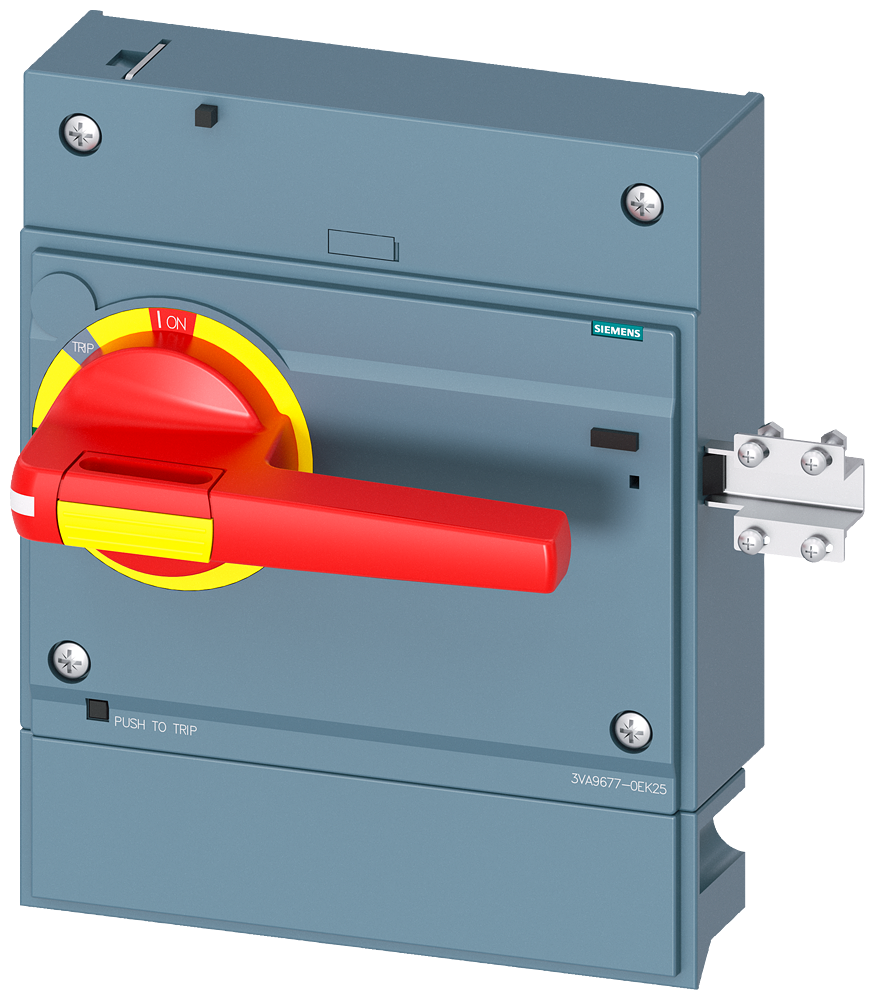 ACIONAMENTO GIRATÓRIO FRONTAL DE DESLIGAMENTO DE EMERGÊNCIA COM TRAVAMENTO 3VA96770EK25 SIEMENS