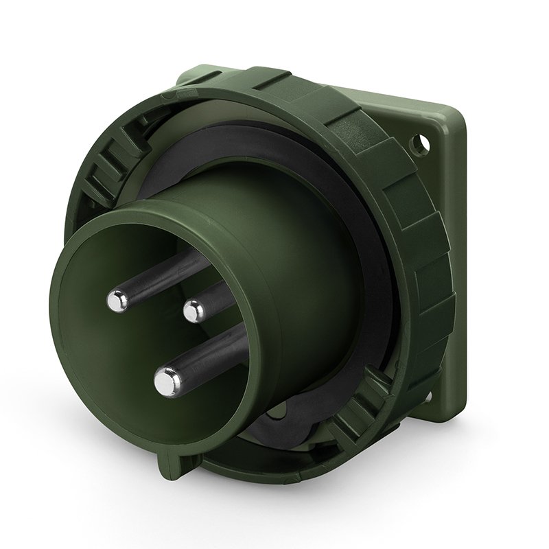 [Imagem do produto PLUGUE EMBUTIR 63A 3P+T 6H 380-415V 248.6396.MIL SCAME]