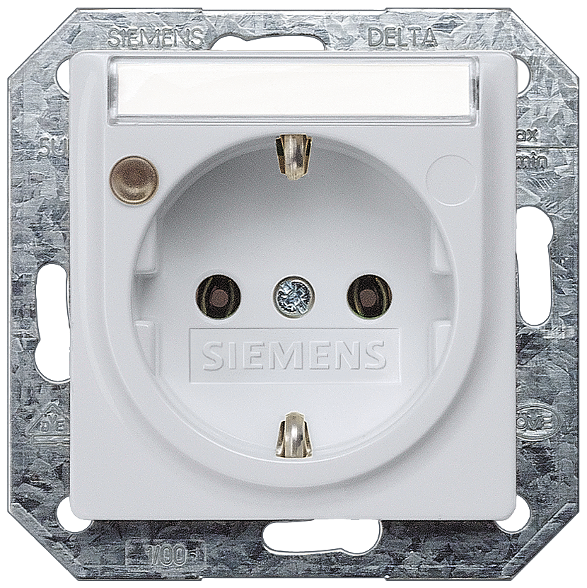 TOMADA COM CAMPO DE INSCRIÇÃO E INDICADOR DE STATUS ALUMÍNIO 5UB1935 SIEMENS
