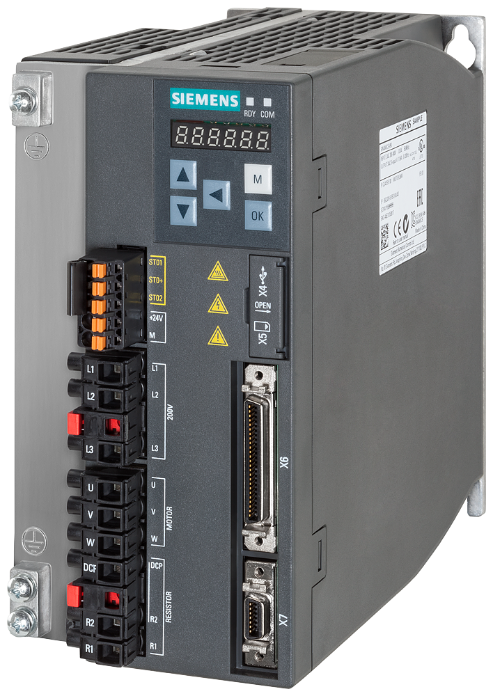 [Imagem SERVO DRIVE TRIFÁSICO 2KW 11,6A 200/240V 45/66HZ IP20 SINAMICS V90 6SL32105FB120UA0 SIEMENS]
