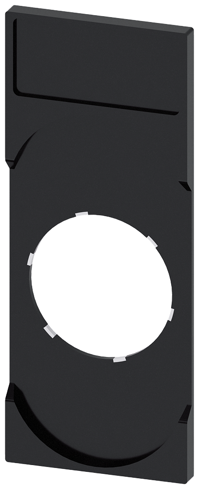 [Imagem do produto SUPORTE DE PLACA, BOTÃO DE PRESSÃO DUPLO, CHATO, PRETO, PARA PLACA DE IDENTIF 3SU19000AK100AA0 SIEMENS]