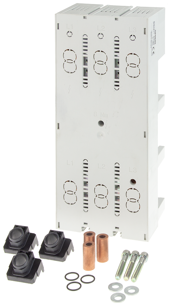 ADAPTADOR PARA APARELHOS MCCB, DE 3 POLOS, 250 A, DISTÂNCIA ENTRE CENTROS DO  8US12134AP03 SIEMENS