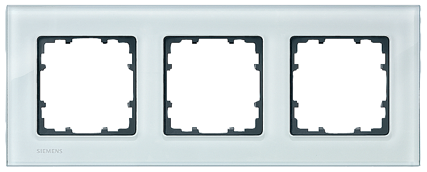 MOLDURA MIRO VIDRO VERDE CRISTAL 3X SEM LOGO SIEMENS 5TG12030 SIEMENS