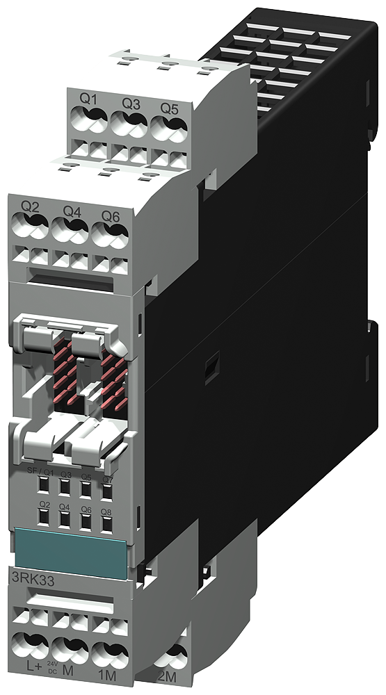 MÓDULO DE EXPANSÃO 3RK33 PARA SISTEMA MODULAR DE SEGURANÇA 3RK3 8DO CC24V/0,5A 3RK33112AA10 SIEMENS