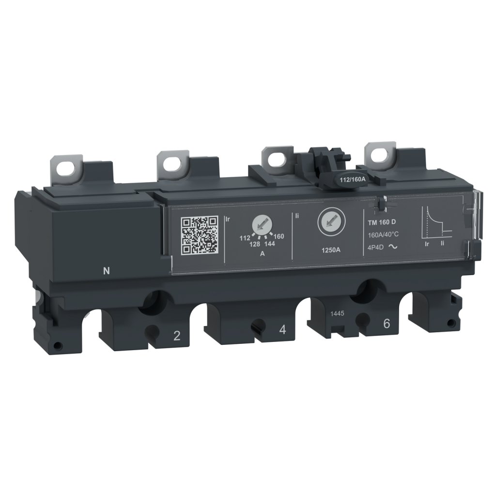 [Imagem DISPARADOR NSX160 TM160DC TETRAPOLAR C164TM160D SCHNEIDER]