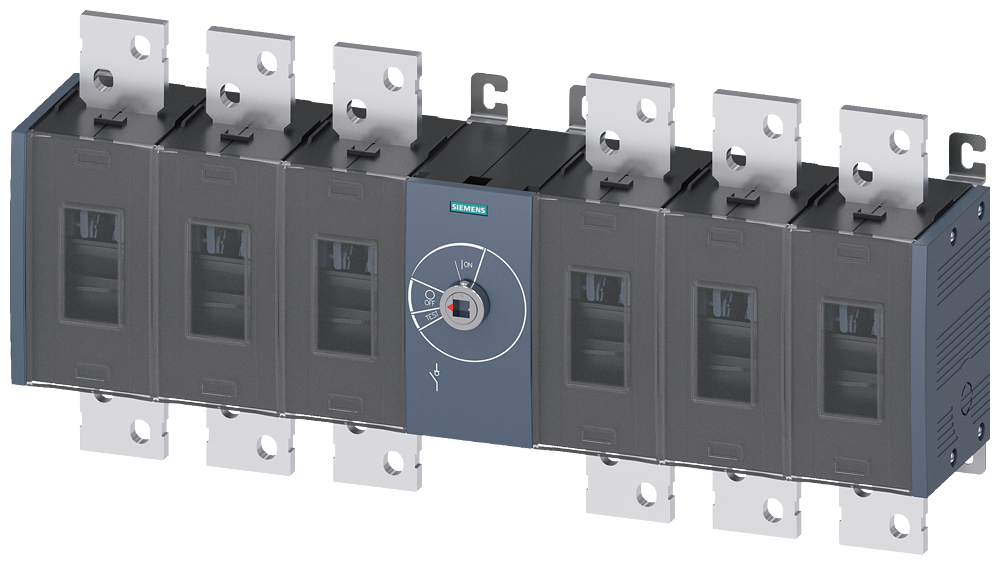 SECCIONADOR DE CORTE EM CARGA 1600A TAM. 5 DE 6 POLOS CC ACIONAMENTO FRONTA 3KD54600RE200 SIEMENS