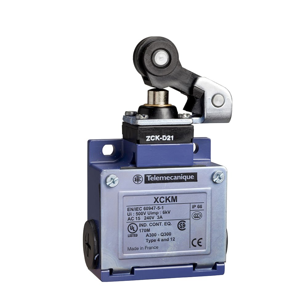 [Imagem INTERRUPTOR FIM DE CURSO 500V 10A CONTATO 1NA+1NF TIPO XCKM121 SCHNEIDER XCKM121]