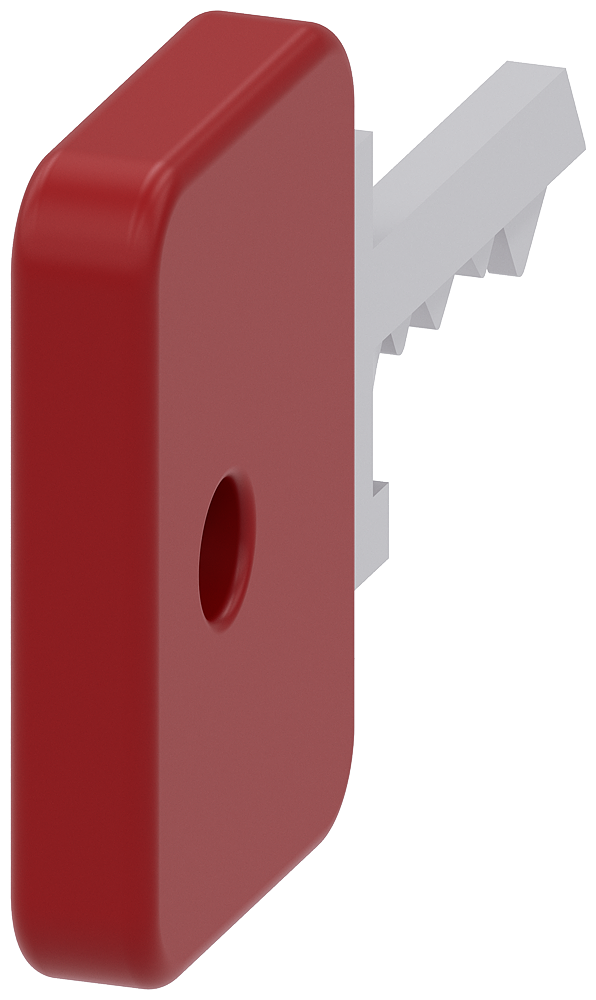 CHAVE PARA INTERRUPTOR DE CHAVE O.M.R VERMELHO 3SU19500FK200AA0 SIEMENS