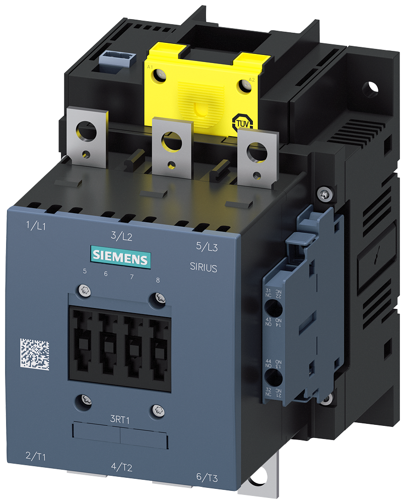 [Imagem do produto CONTATOR AC1 275A 96/127VUC FAILSAFE 3RT14566SF36 SIEMENS]