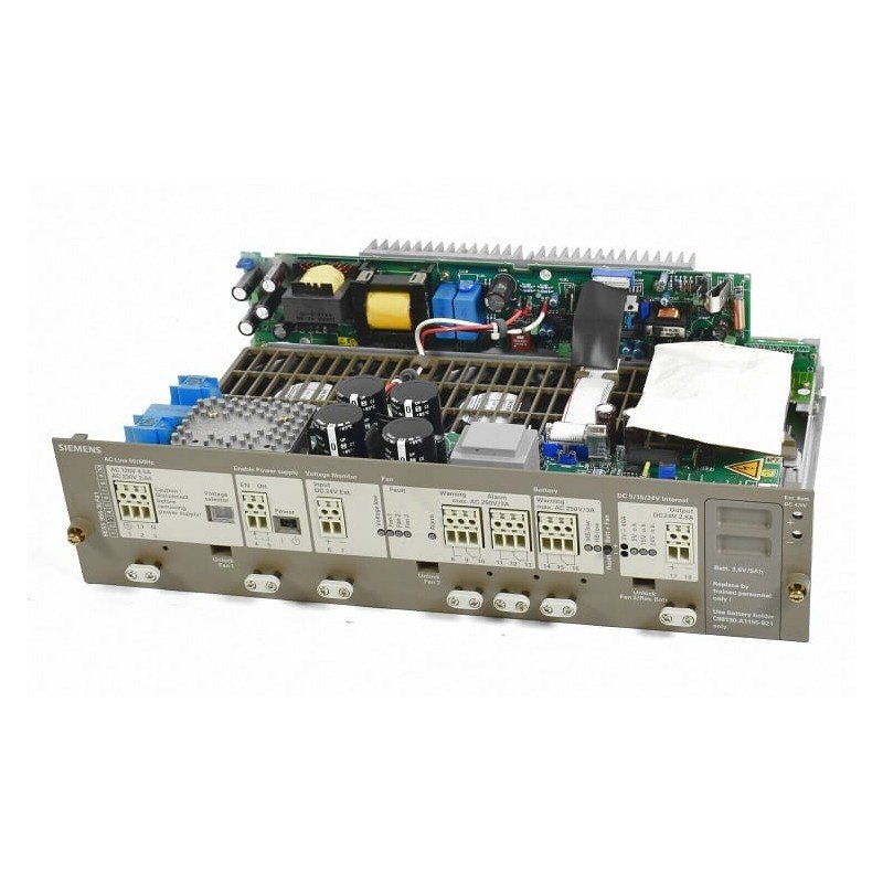 [Imagem MÓDULO FONTE DE ALIMENTAÇÃO E-230/120VCA S-5V 40A S5-135U/155U EU 185U SIMATIC S5 955 6ES59553LF41 SIEMENS]